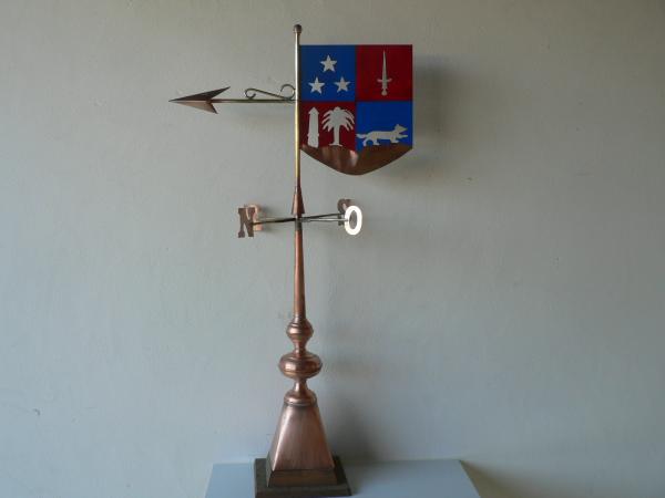 Girouette le blason Armoiries d'une famille du Puy en Velay